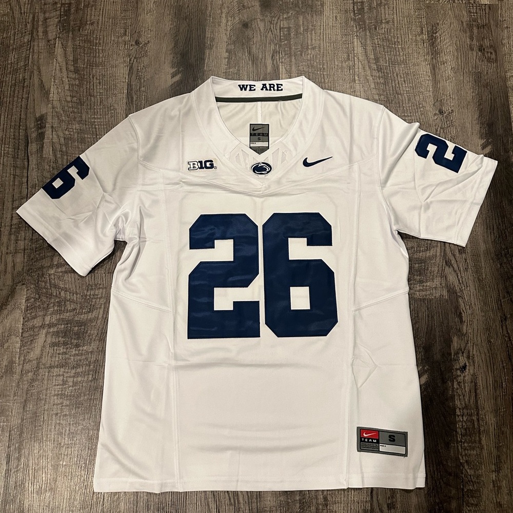 Saquon Barkley Penn State White Jersey Men’s Size S-XXL